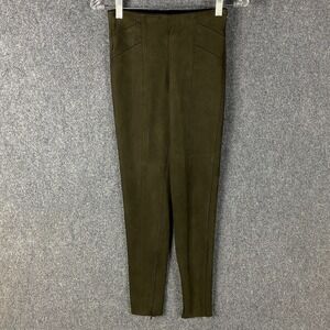 Zara‎ Leggings Women's XS Stretch Green Polyester Blend Extra Small